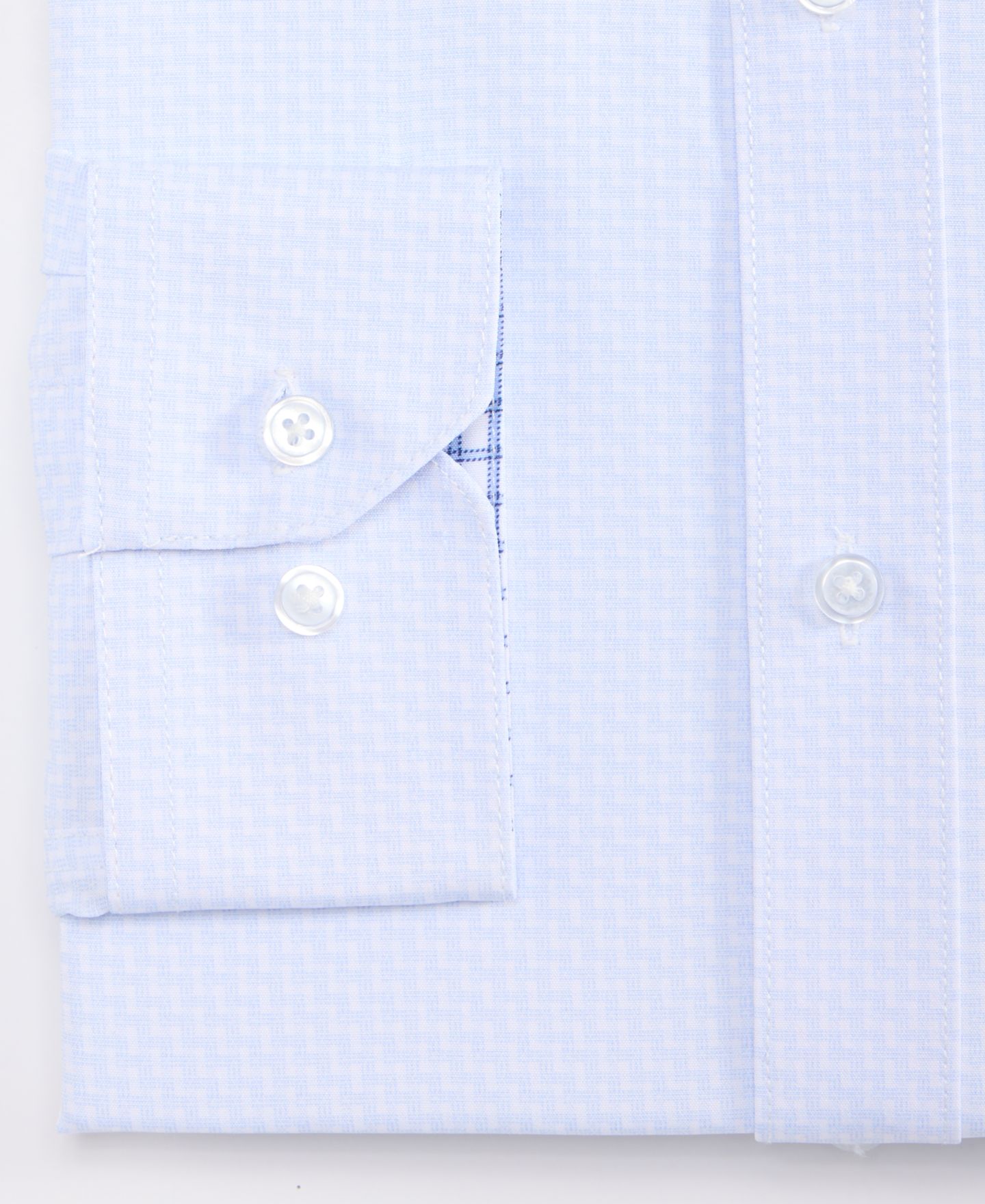 Мужская рубашка Dylan Park Slim-Fit Performance Four-Way Stretch Dress Shirt, цвет: Синий — фото 6