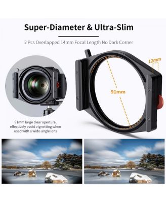 X Pro Square Filter Holder System with CPL, ND8, ND64, ND1000