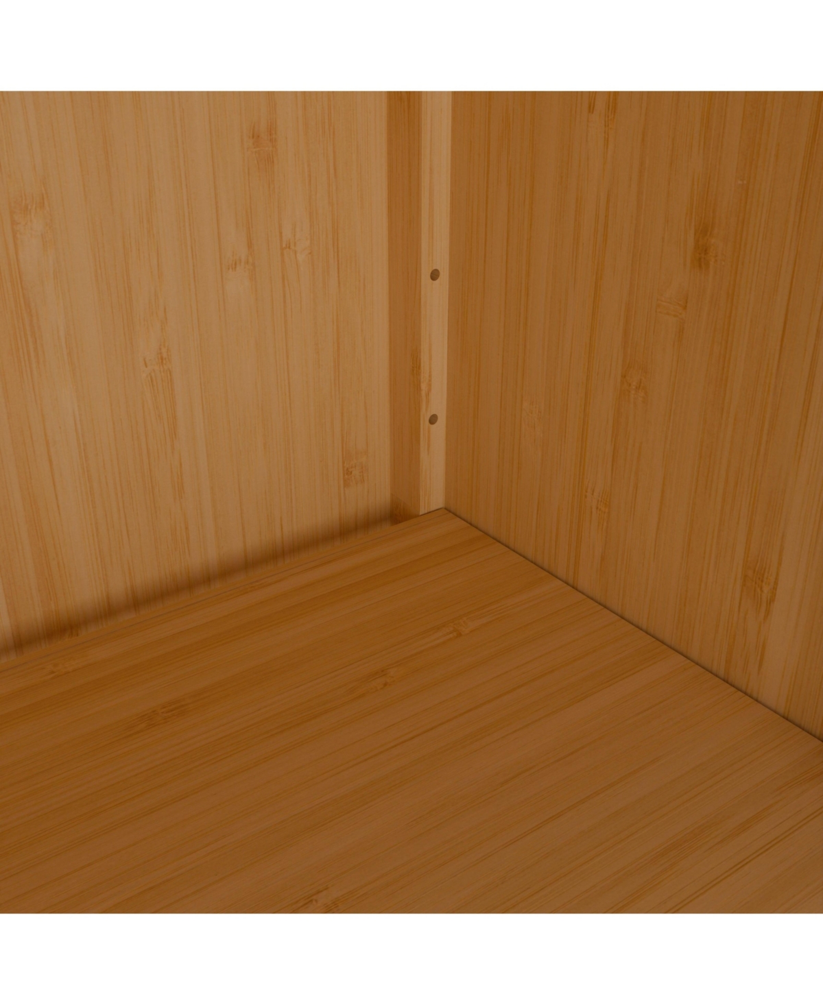 Boyel Living 41" Bamboo Storage Locker with Door & Shelf, Large Capacity Slim Cabinet