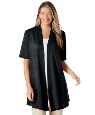 Plus Size Within Lightweight Open Front Cardigan Sweater