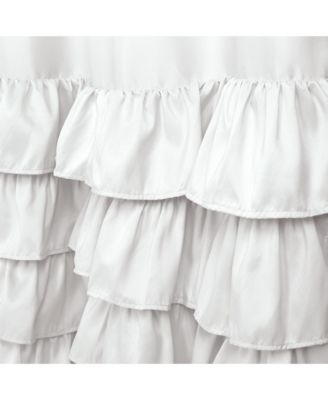 Lush Decor Allison Ruffle Light Filtering Window Curtain Panels, Pair 40"W x 84"L