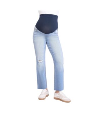 Maternity Motherhood Secret Fit Over the Belly Slim Straight Leg Jeans
