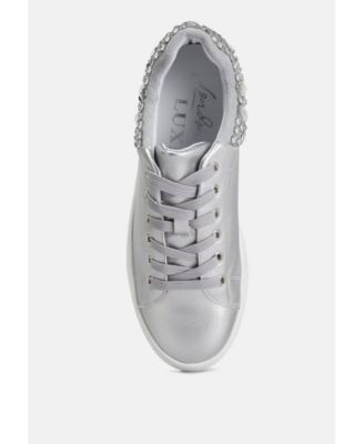 Women Gems Diamante Embellished Sneakers