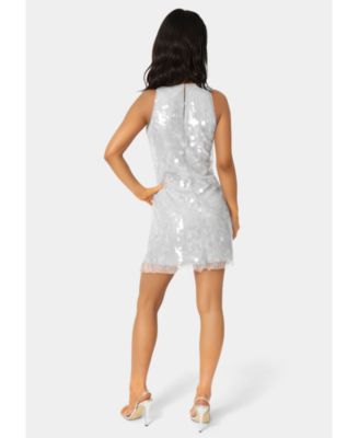 Women's Clear Sequin Dress