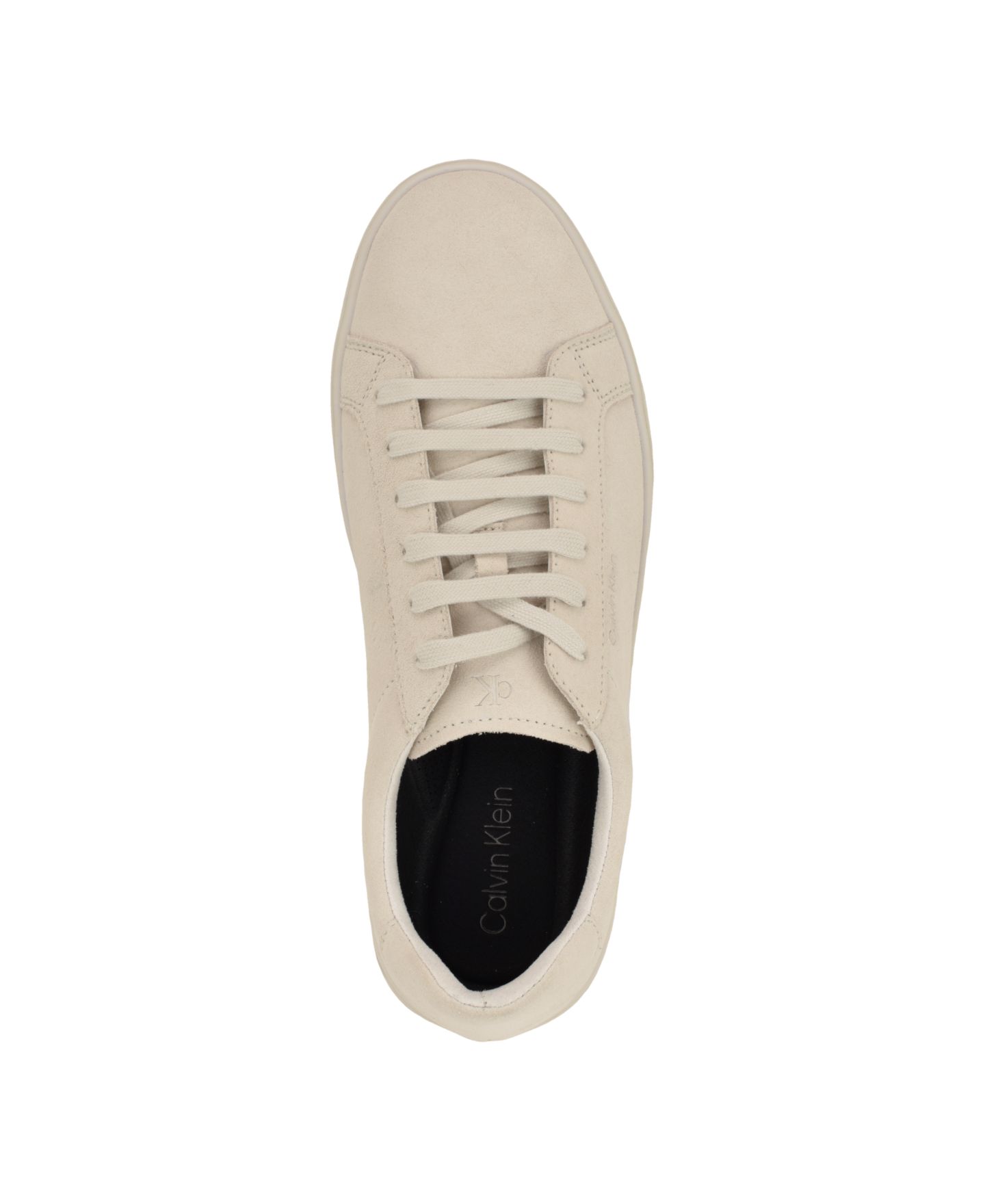 Мужские кроссовки Calvin Klein Hafkel Lace-Up, цвет: Слоновая кость замшевый — фото 4