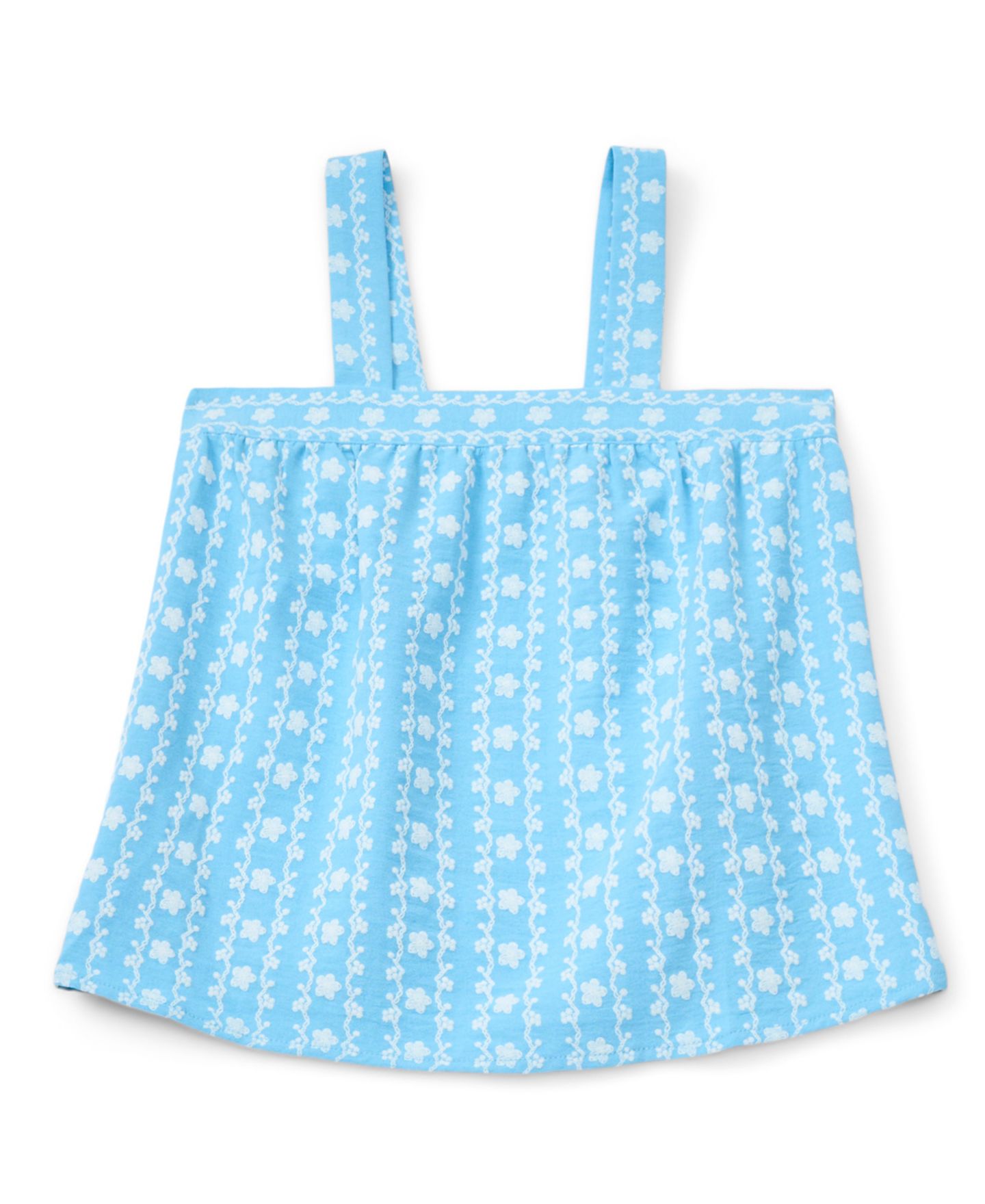 Топ CeCe Boxy Embroidered для девочек, цвет: Синий — фото 1