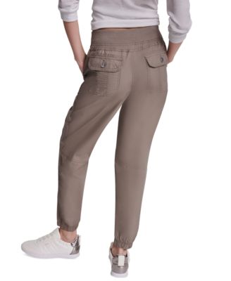 Women's High Rise Bungee Waist Seamed Joggers