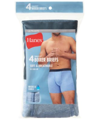 Men's Ultimate Solid Boxer Briefs, 4-Pack