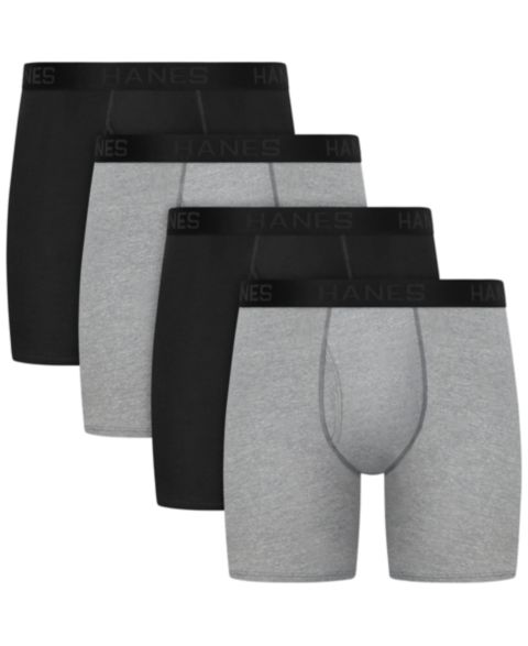 Трусы-боксеры Ultimate для мужчин, 4 шт. — Hanes, цвет: Assorted Colors