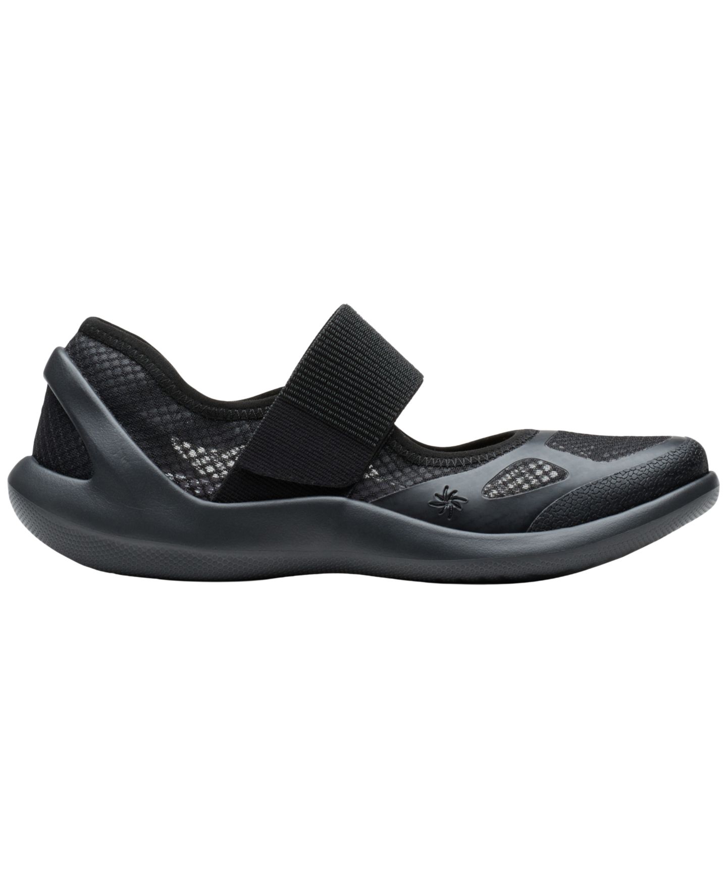 Женские балетки Clarks Cloudsteppers Solevana с ремешком, цвет: Чёрный — фото 2