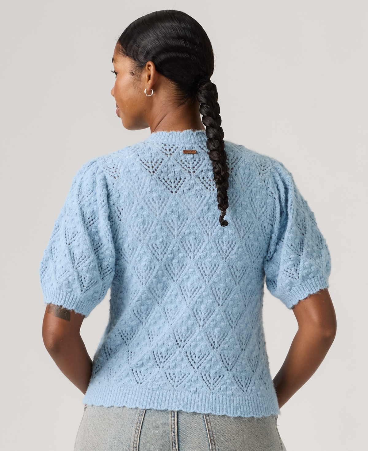 Levi's Women's Pauline Pointelle Short-Sleeve Cardigan