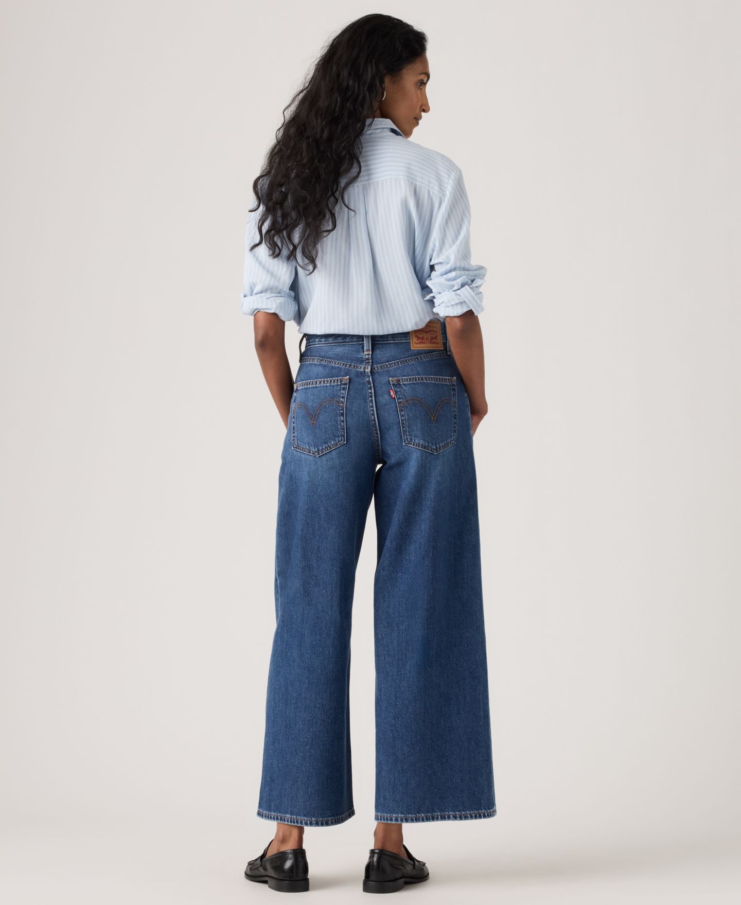 Женские джинсы Levi's Middy Wide-Leg Ankle, цвет: Kiss Goodbye — фото 4