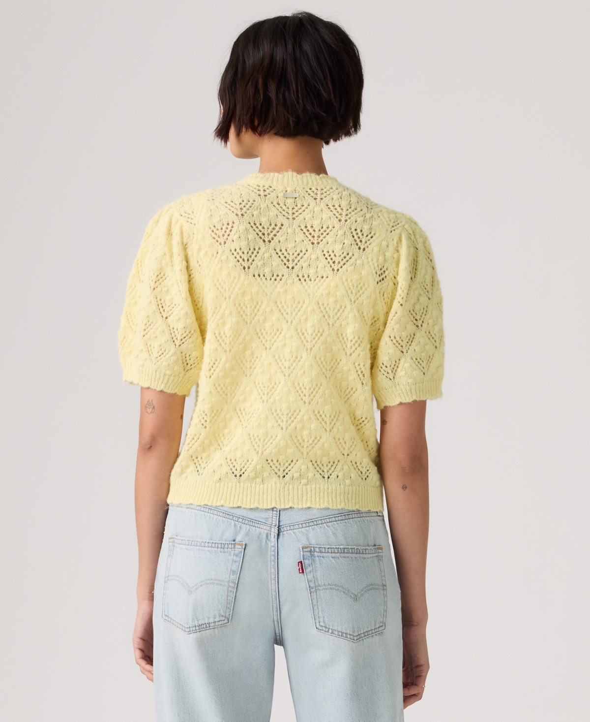 Levi's Women's Pauline Pointelle Short-Sleeve Cardigan