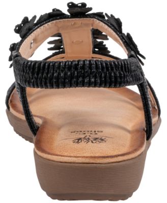 Women's Lily Floral Flat Sandals