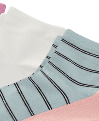 Women's Shirting Stripe Ankle-Length Socks, 6-Pack