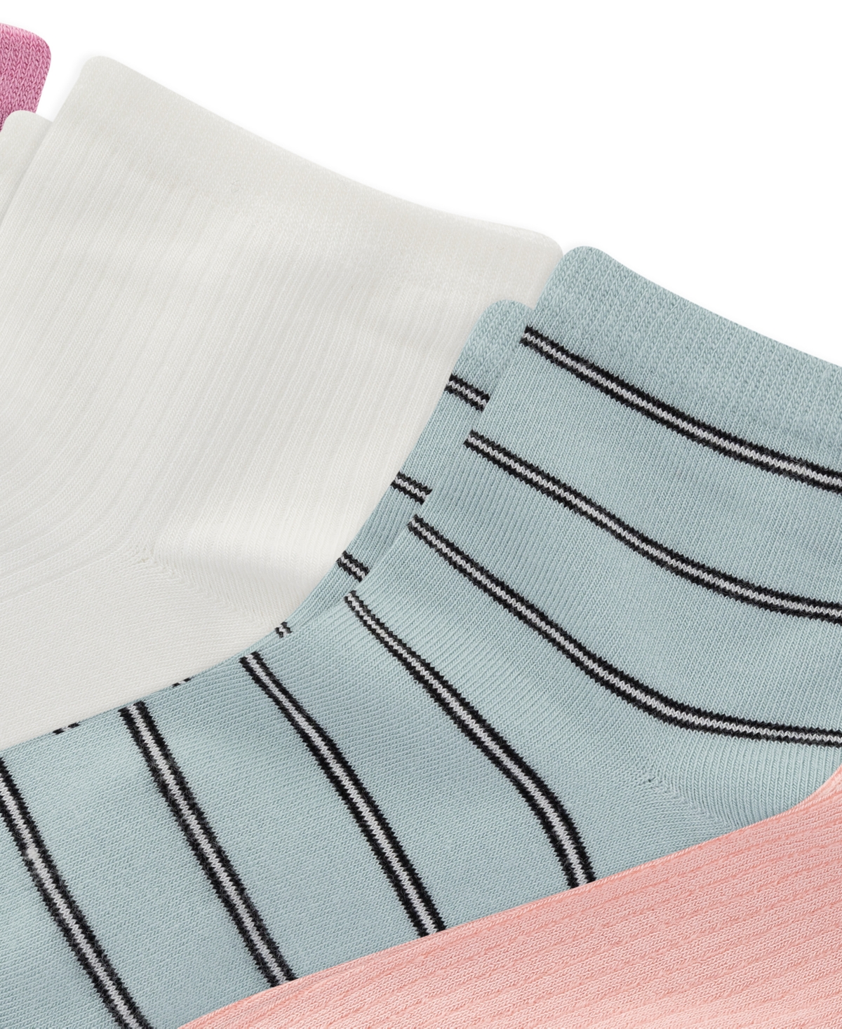 Polo Ralph Lauren Women's Shirting Stripe Ankle-Length Socks, 6-Pack