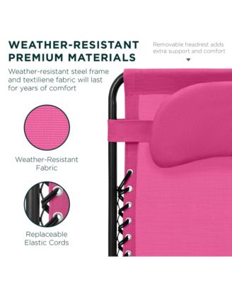 Oversized Zero Gravity Chair, Folding Outdoor Patio Lounge Recliner w/ Cup Holder