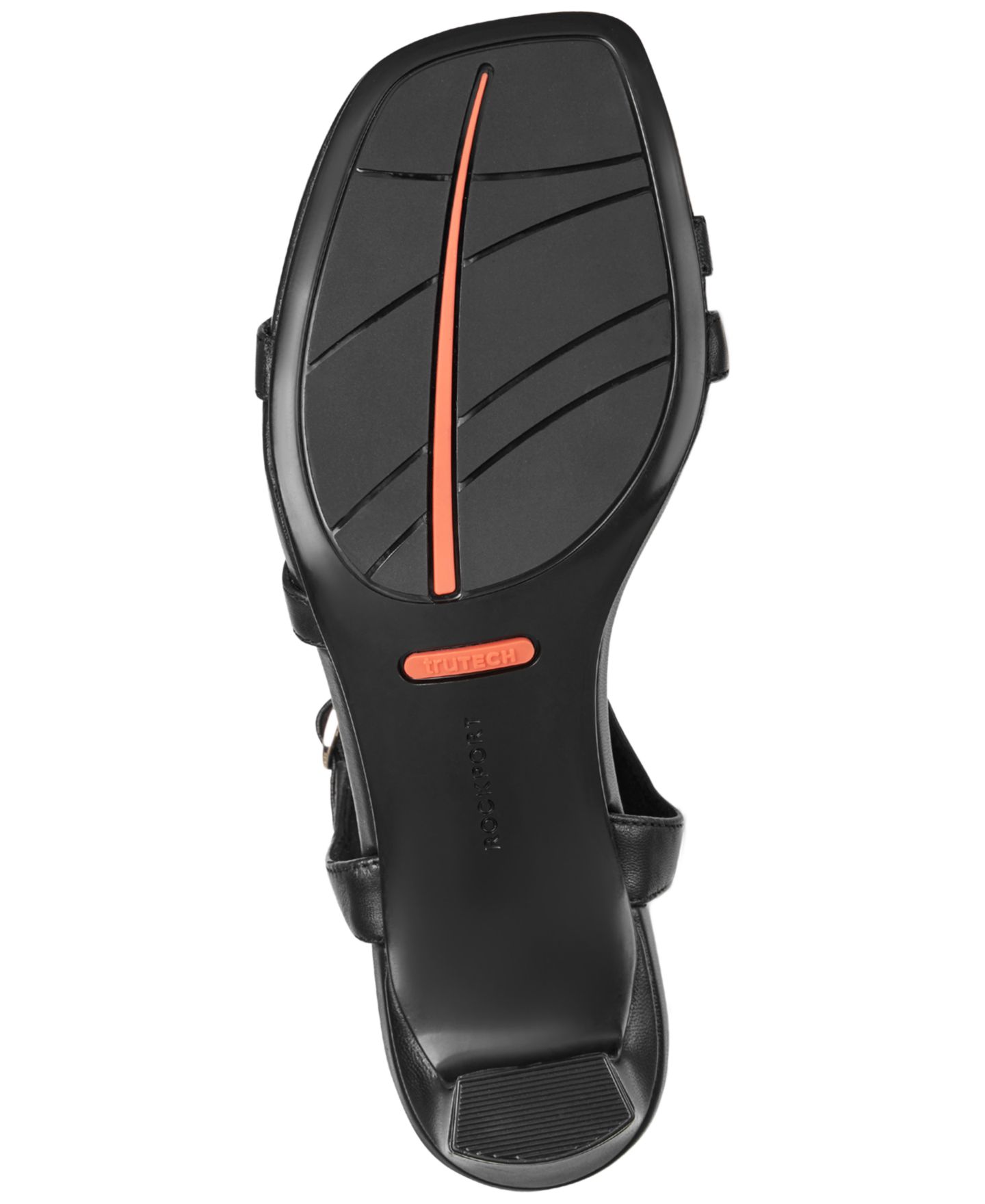 Женские сандалии Rockport Teddy Total Motion Strappy Dress Sandals, цвет: Чёрный кожаный — фото 5