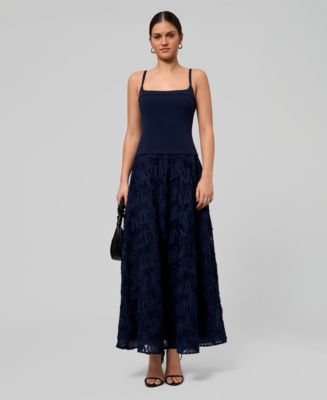RACHEL Rachel Roy Women's Mira Square Neck Maxi Dress - Macy's
