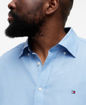 Men's Big & Tall 100% Linen Button-Down Shirt