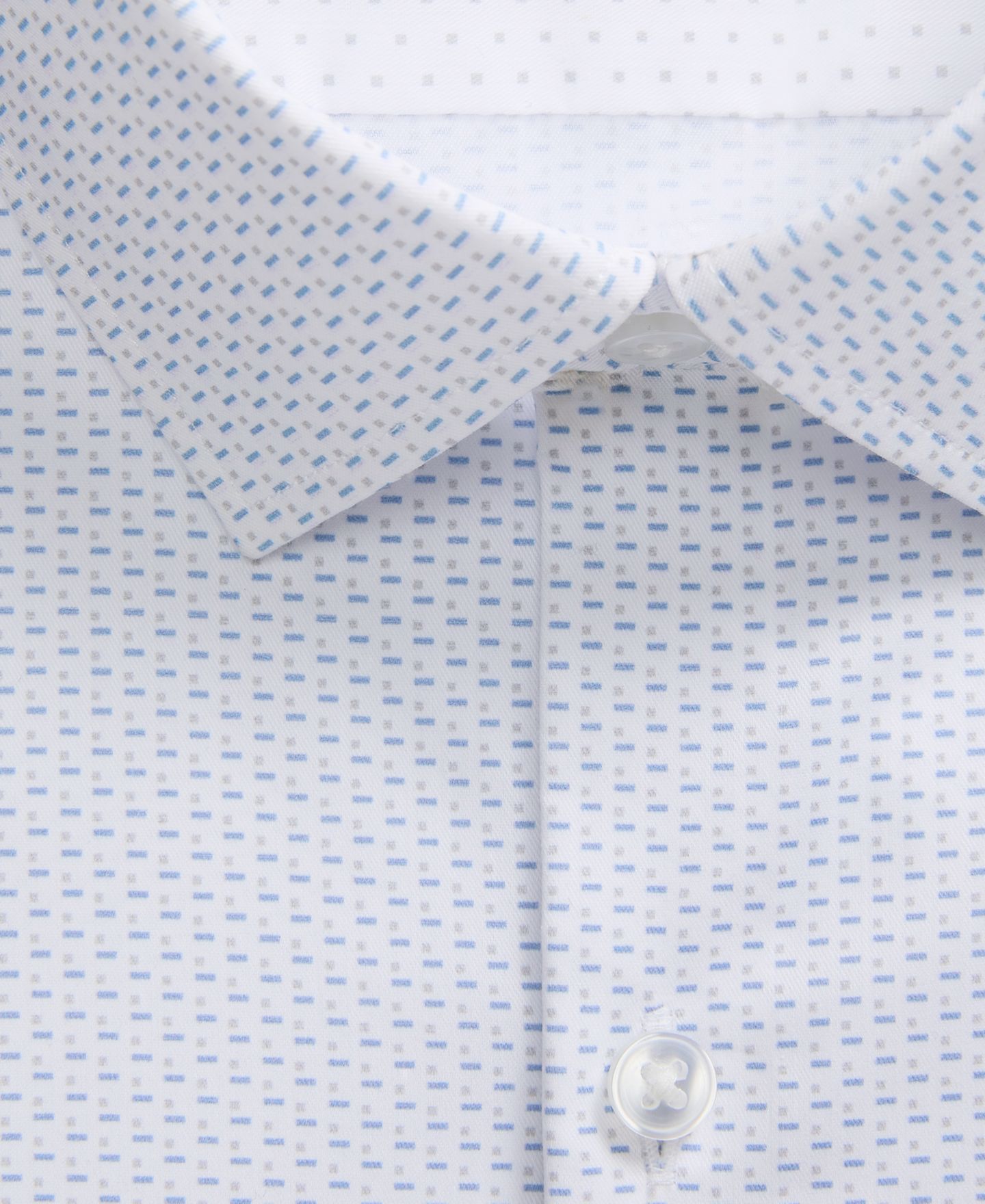 Мужская рубашка Calvin Klein Kinetic Stretch Spread Collar Dress Shirt, цвет: Stream — фото 4