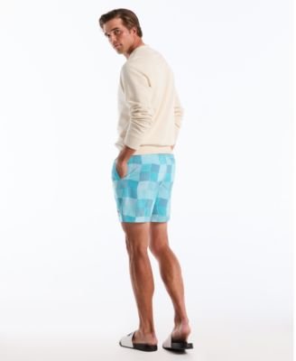Men's Wavy Tile Print Volley Swim Trunks