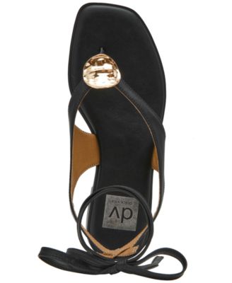 Women's Markly Lace-Up Embellished Flat Sandals