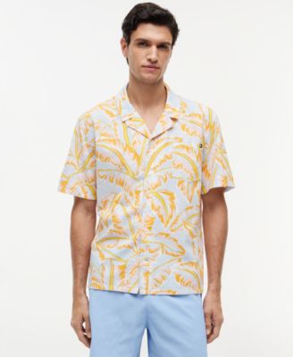 Men's Short-Sleeve Floral Print Woven Shirt