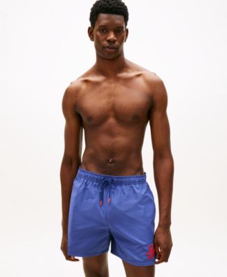Men's Medium Drawstring Tonal Ithaca Stripe Swim Trunks