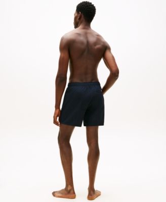 Men's Classic-Fit Drawstring Zip Pocket Swim Trunks