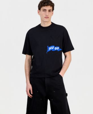 Men's Cotton Pocket Logo Crewneck T-Shirt