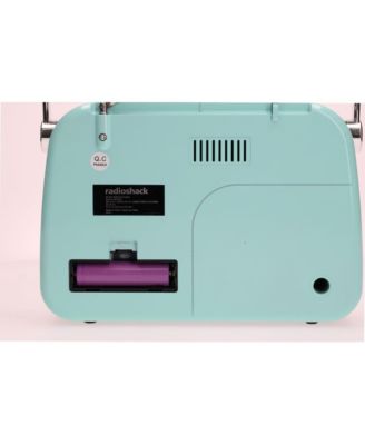 Portable Retro AM/FM/SW Vintage and Classic Radio, Bluetooth, Rechargeable, Light Sky Blue – 4001801