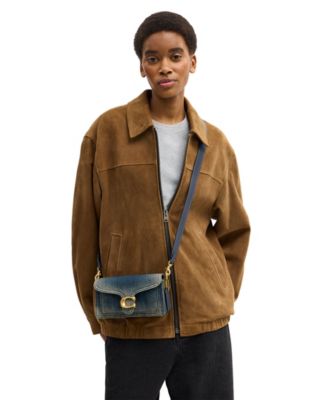 Tabby Small Regenerative Cotton Denim Shoulder Bag 20