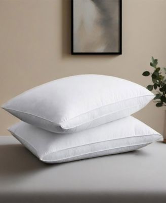High-Loft Goose Down and Feather 2-Pack Pillows, King
