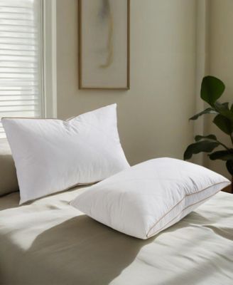 Medium Firm Goose Feather and Down 2-Pack Pillows, King