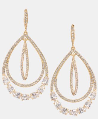 Crystal Orbital Drop Earrings