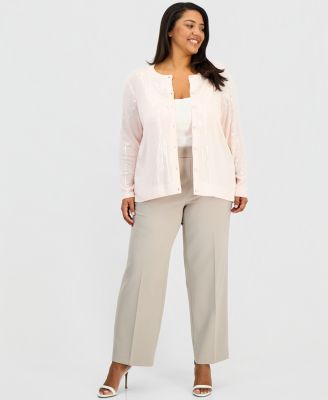 Plus Size Sequin Cardigan Sweater