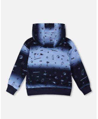 Toddler Boys Hooded French Terry Cardigan Gradient - Toddler|Child