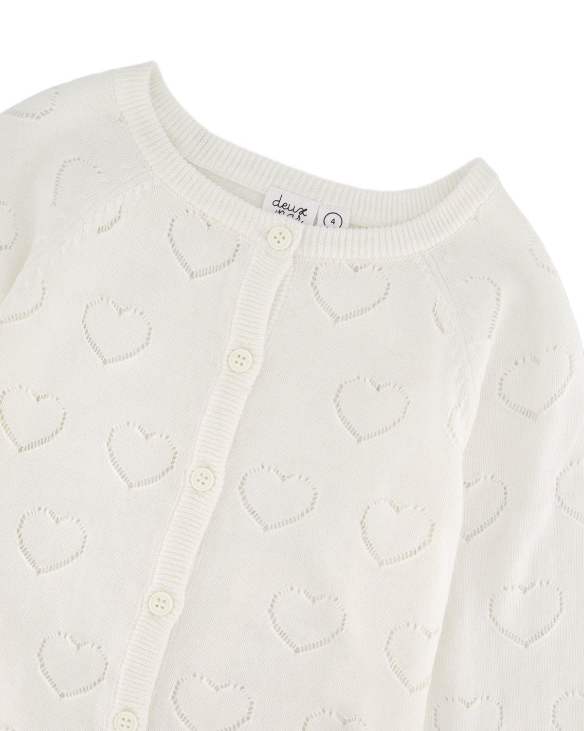 Deux par Deux Baby Girls Pointelle Knit Cardigan