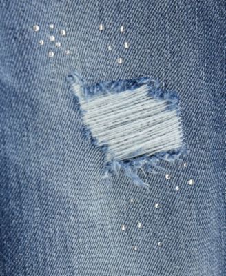 Girls' 7-16 Comfort Flare Rhinestone Jeans