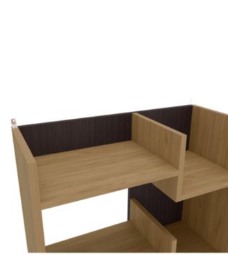 Perry Bookcase in Melamine with Open Storage