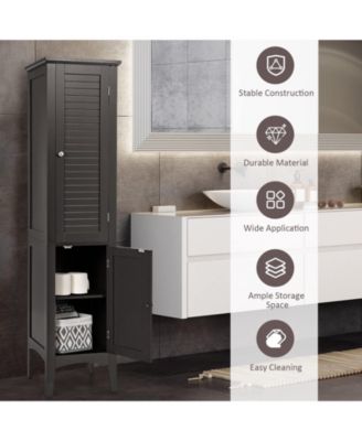 Freestanding Storage Cabinet for Bathroom, Kitchen, or Living Room