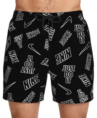 Men's 5" Breaker Multi Logo Print Volley Swim Shorts