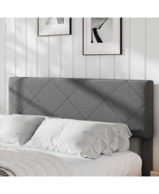 Size Bed Frame with Upholstered Headboard, Size Platform Bed Frame with Wooden Slat Support, Easy Assembly Platform Bed & Noise Free - Full