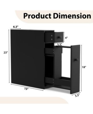 Bathroom Space-Saver Storage Organizer Cabinet