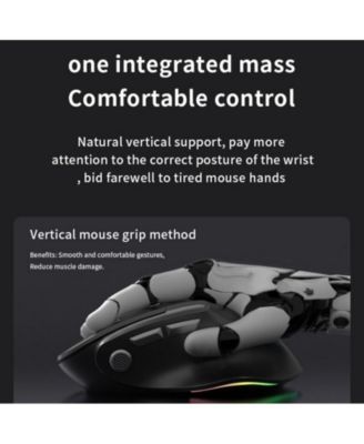 Vertical Wireless Mouse 3-Mode: Silent Bluetooth,Minimalist Design,Easy to Use For Laptop/PC,Office/Gaming | Ideal for Professionals & Gamers