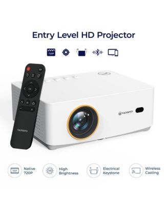 Leisure 470W 720P Portable Projector with Wireless Connectivity: Adjustable Focus, HDMI Connection, 20000 Hour Bulb Life