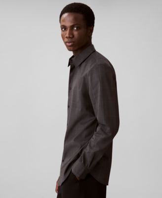 Men's Grid Supima Stretch Slim-Fit Shirt