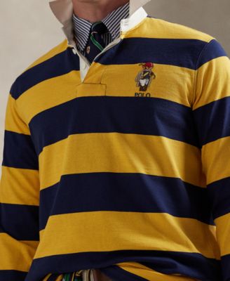 Men's Striped Twill Rugby Sweater