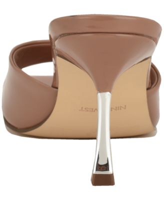 Women's Lamell Square Toe Slip-On Stiletto Sandals